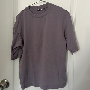 Cropped Oversize lavender XS tee